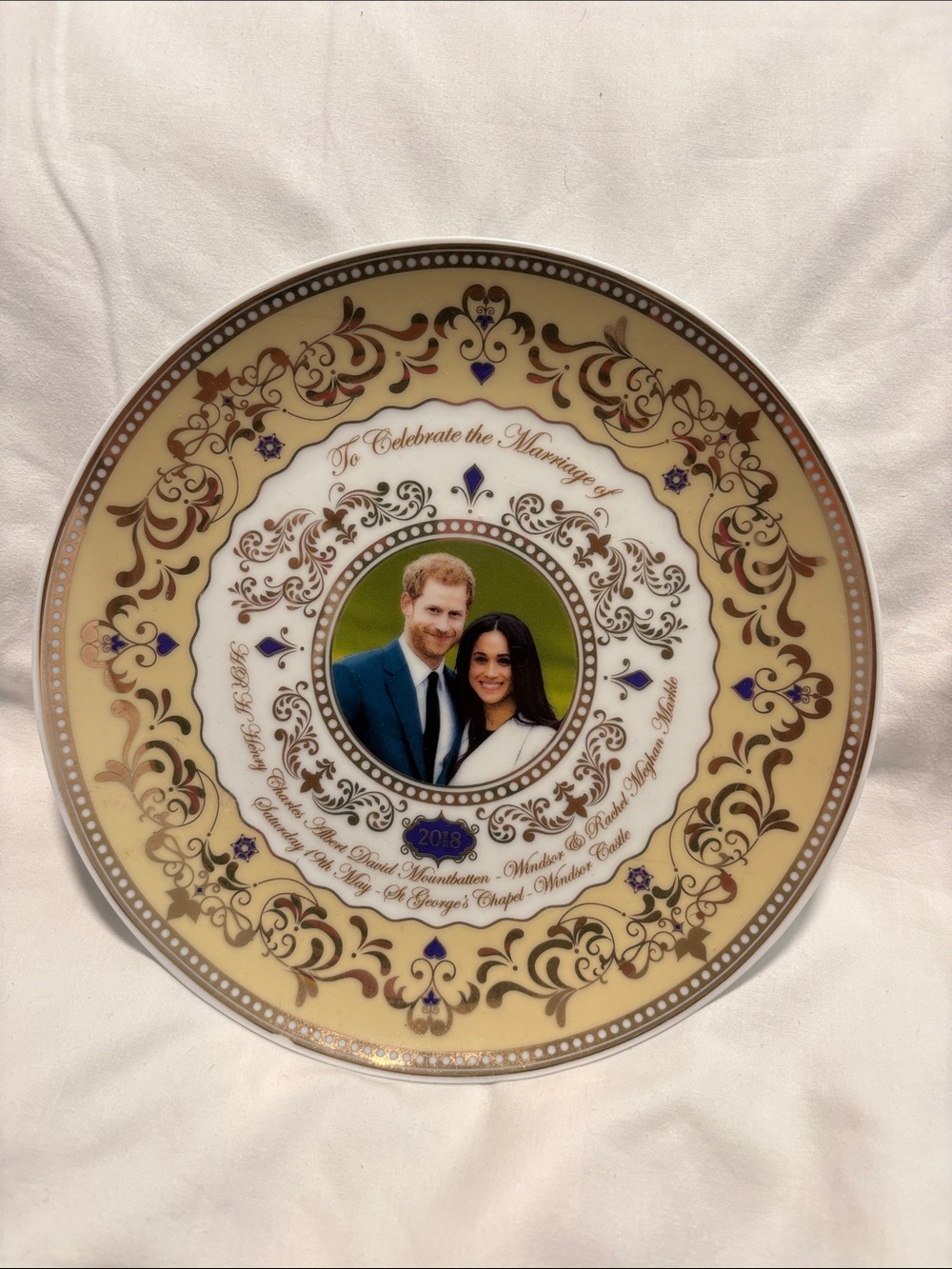 Harry & Meghan Marriage Collectible Plate